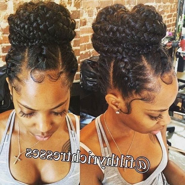 148 Best Hair & Beauty That I Love Images On Pinterest | African Inside Latest Cornrows Hairstyles Going Up (Photo 4 of 15)