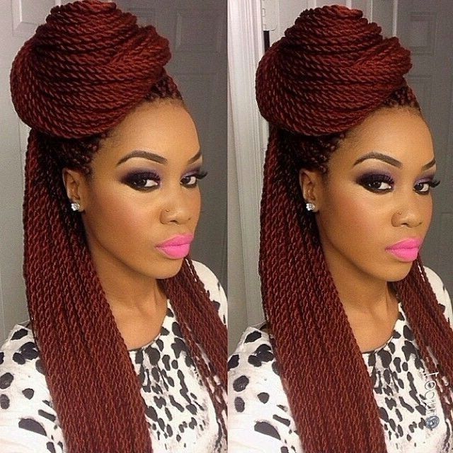 15 Senegalese Twists Styles You Can Use For Inspiration | Pinterest Regarding Newest Senegalese Braided Hairstyles (View 7 of 15)