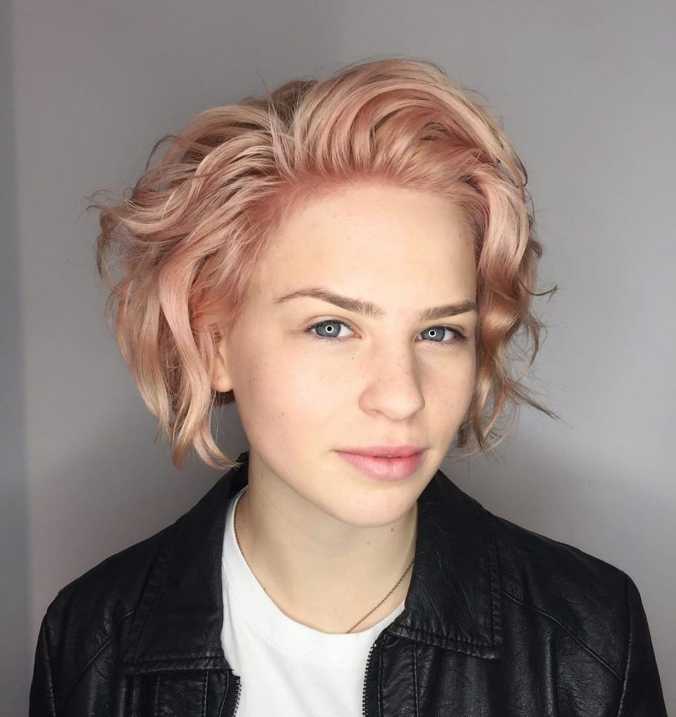 15 Super Cute And Fawning Haircuts For Oval Faces – Fashion Updates Regarding Most Popular Rose Gold Pixie Haircuts (Photo 3 of 15)