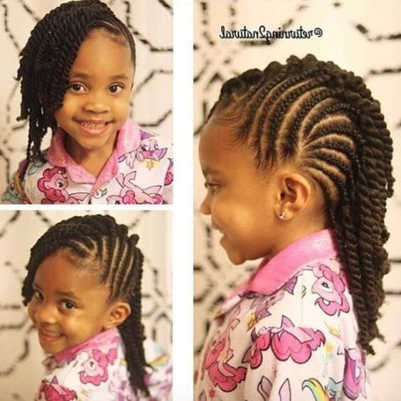 15 Very Cute Cornrow Hairstyles For Your Baby Girl Pertaining To Recent Cute Cornrows Hairstyles (View 3 of 15)