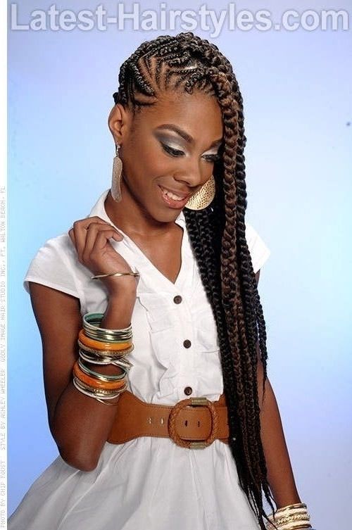 17 Amazing Prom Hairstyles For Black Girls Within Black Teenage Inside 2018 Cornrows Prom Hairstyles (View 10 of 15)