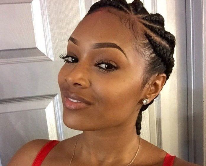 17 Best Images About Braid Hairstyles On Pinterest Ghana Braids Inside Newest Braided Hairstyles Cover Forehead (Photo 2 of 15)