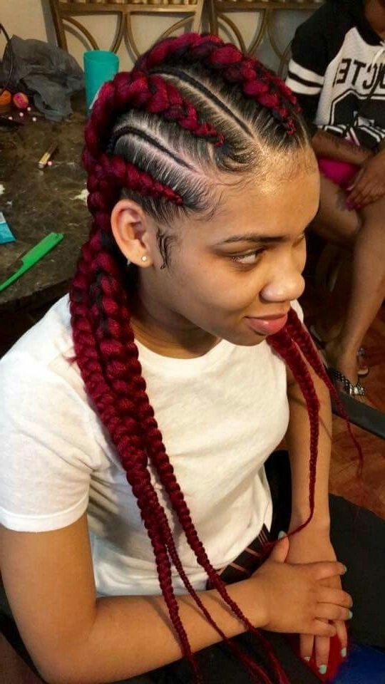 189 Best Hairstyles Images On Pinterest | Natural Hair Care, Natural With Regard To Recent Red Cornrows Hairstyles (View 15 of 15)