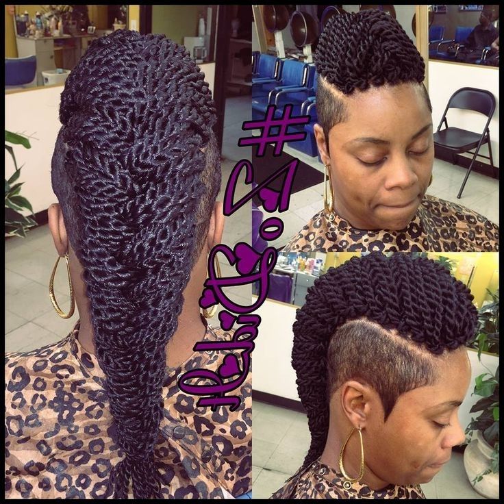 1922 Best Black Hair Styles Images On Pinterest | Hair Cuts, Hair Pertaining To Newest Twisted Black And Magenta Mohawk (View 3 of 15)