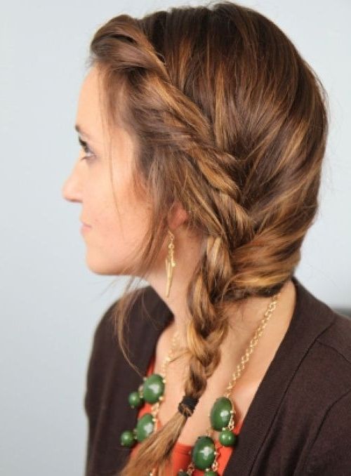 20 Stylish Side Braid Hairstyles For Long Hair | Pinterest | Side Pertaining To Most Recent Side Braid Hairstyles For Medium Hair (View 9 of 15)