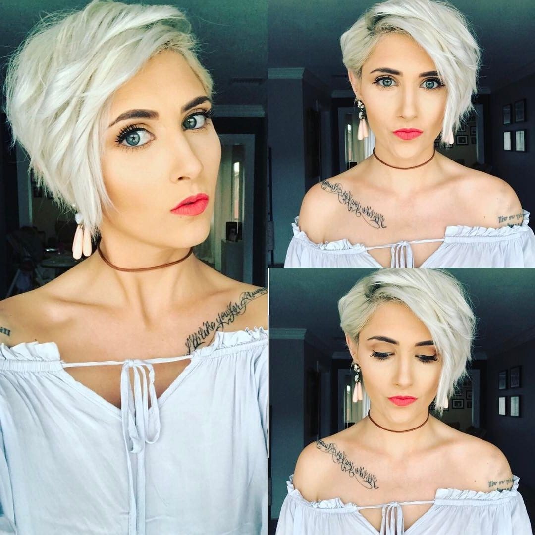 20 Trendy Hair Color Ideas For Women – 2017: Platinum Blonde Hair Ideas With Regard To Best And Newest Platinum Pixie Haircuts (Photo 11 of 15)