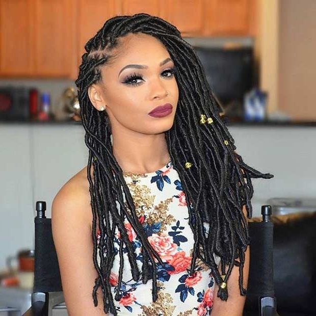 21 Best Protective Hairstyles For Black Women | Stayglam Pertaining To Most Current Braided Cornrows Loc Hairstyles For Women (Photo 10 of 15)
