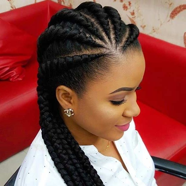 21 Best Protective Hairstyles For Black Women | Stayglam Pertaining To Most Popular Cornrows Hairstyles For African Hair (View 4 of 15)