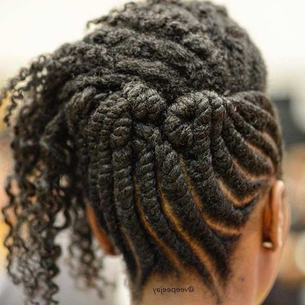 21 Gorgeous Flat Twist Hairstyles | Stayglam Pertaining To Newest Reverse Flat Twists Hairstyles (Photo 15 of 15)
