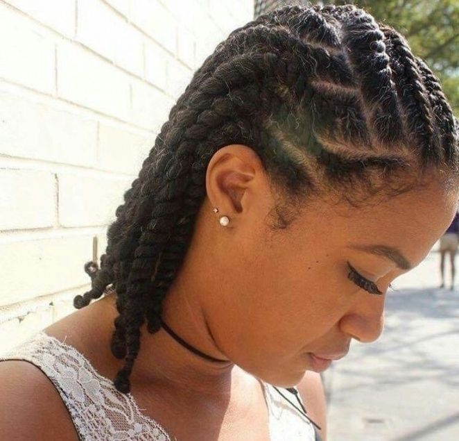 22 Cute Braiding Hairstyles For Short Natural Hair | Hairstyle Regarding Best And Newest Braided Hairstyles On Short Natural Hair (Photo 3 of 15)