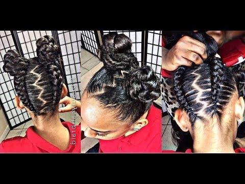 226. #iamglamfreak Inspired Upside Down Glam Braids Into Buns – Youtube For Best And Newest Braided Glam Hairstyles (Photo 11 of 15)