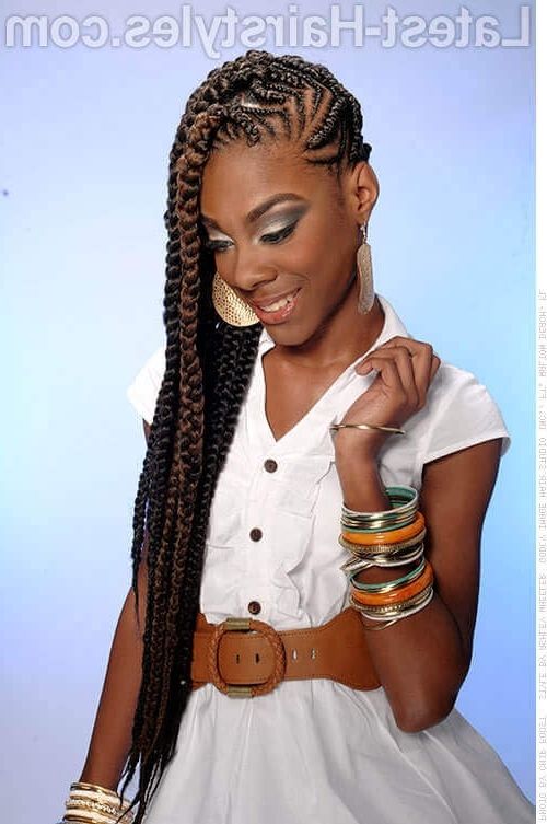 23 Amazing Prom Hairstyles For Black Girls And Young Women With 2018 Cornrows Prom Hairstyles (Photo 5 of 15)