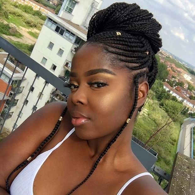 25 Best Black Braided Hairstyles To Copy In 2018 | Stayglam Inside Most Recent Top Braided Hairstyles (View 6 of 15)
