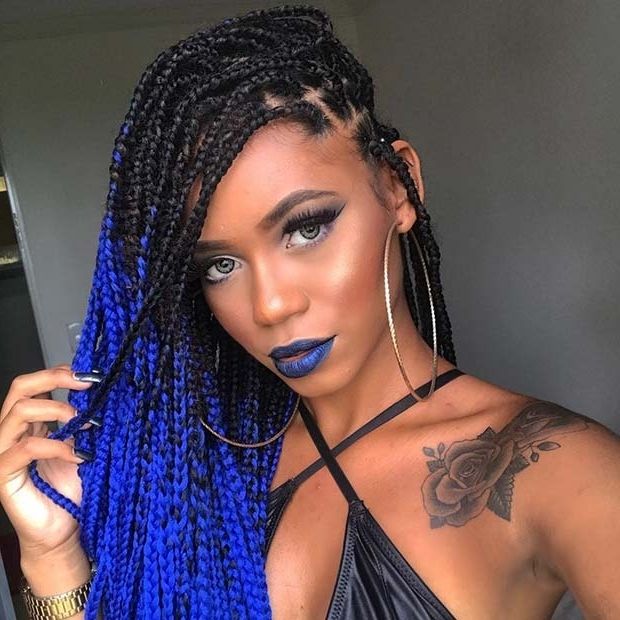 25 Best Black Braided Hairstyles To Copy In 2018 | Stayglam Regarding Recent African Braided Hairstyles (View 13 of 15)