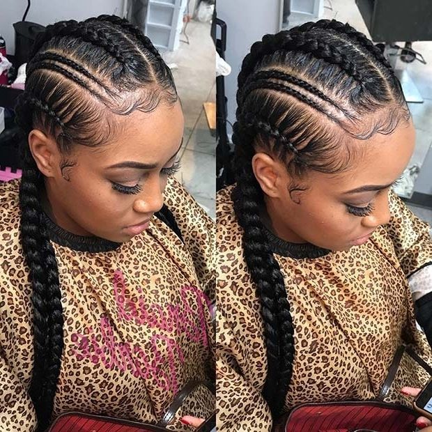 25 Best Ways To Rock Feed In Braids This Season | Stayglam Inside Most Current Feed In Braids Hairstyles (Photo 6 of 15)
