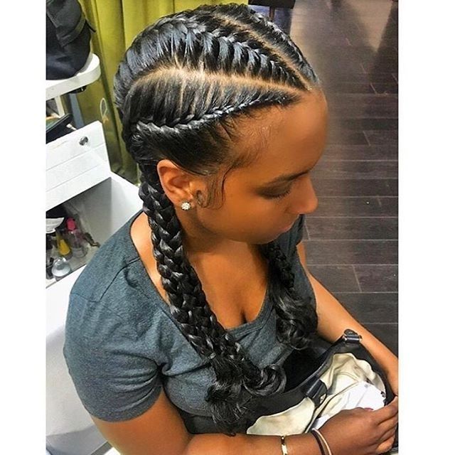 26 Best Hairstyles Images On Pinterest French Braid Hairstyles Black Intended For Latest French Braid Hairstyles For Black Hair (Photo 5 of 15)