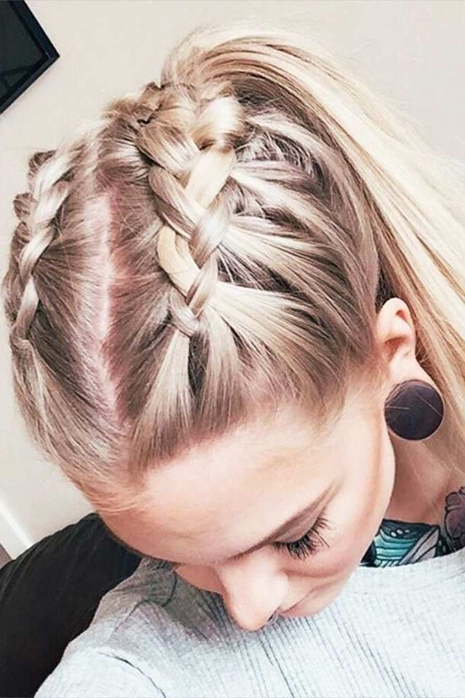27 Easy Cute Hairstyles For Medium Hair | Hairstyles | Pinterest Within Best And Newest Braided Hairstyles For Medium Hair (Photo 2 of 15)