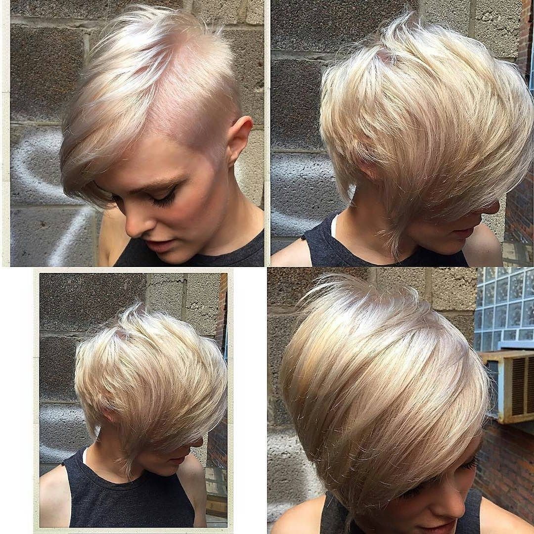 27 Hot Pixie Cuts To Copy In 2018 | Hairstyle Guru Regarding Current Side Parted Blonde Balayage Pixie Haircuts (View 4 of 15)