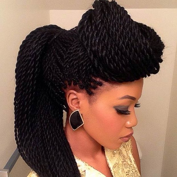 29 Senegalese Twist Hairstyles For Black Women | Stayglam Inside Best And Newest Senegalese Braided Hairstyles (View 14 of 15)