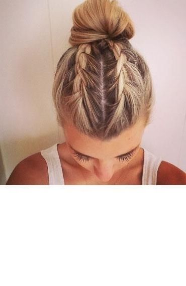 2nd August: Braids Into A Bun – The Wonderful Becky Of @dooftheday Inside Current French Braids Into Bun (Photo 8 of 15)