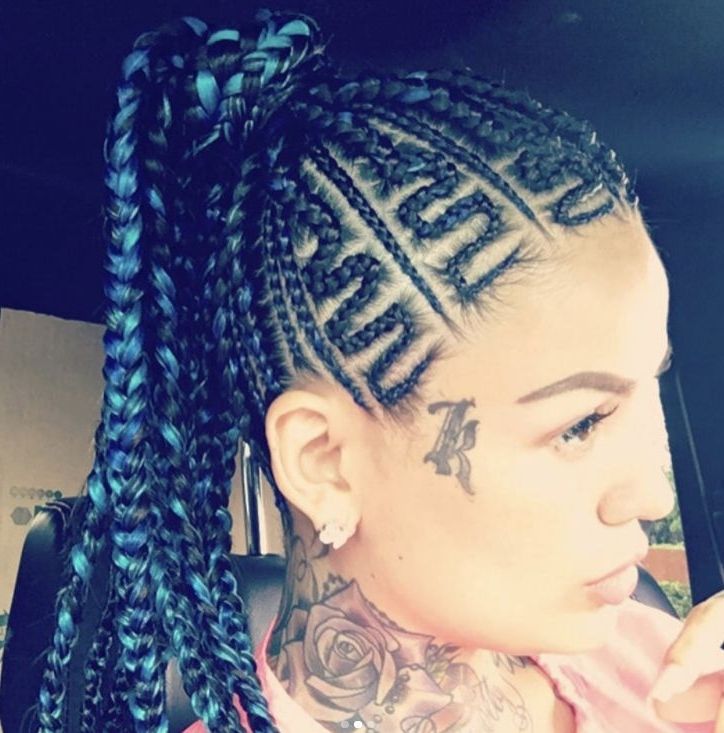 3 Colored Braided Hairstyles For Black Women | Hairstyles & Haircuts With Most Recently Cornrows Hairstyles With Color (View 14 of 15)