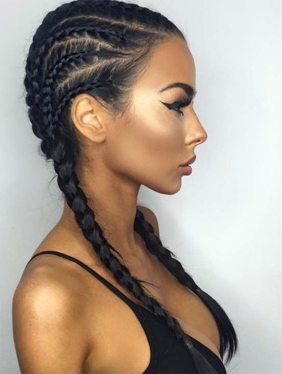 30 Badass Boxer Braids You Need To Try | Fashionisers In Most Recent Two Cornrow Boxer Braids (Photo 4 of 15)