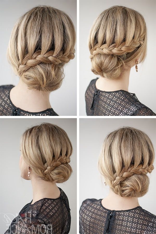 30 Buns In 30 Days – Day 7 – Lace Braided Bun – Hair Romance Within Newest Donut Bun Hairstyles With Braid Around (Photo 8 of 15)