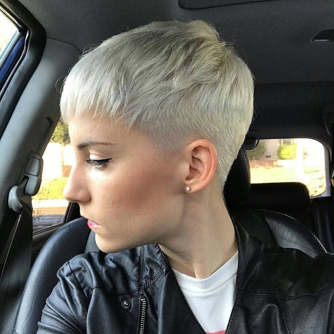 30 Chic Short Pixie Cuts For Fine Hair 2018 | Styles Weekly For 2018 Platinum Pixie Haircuts (Photo 15 of 15)