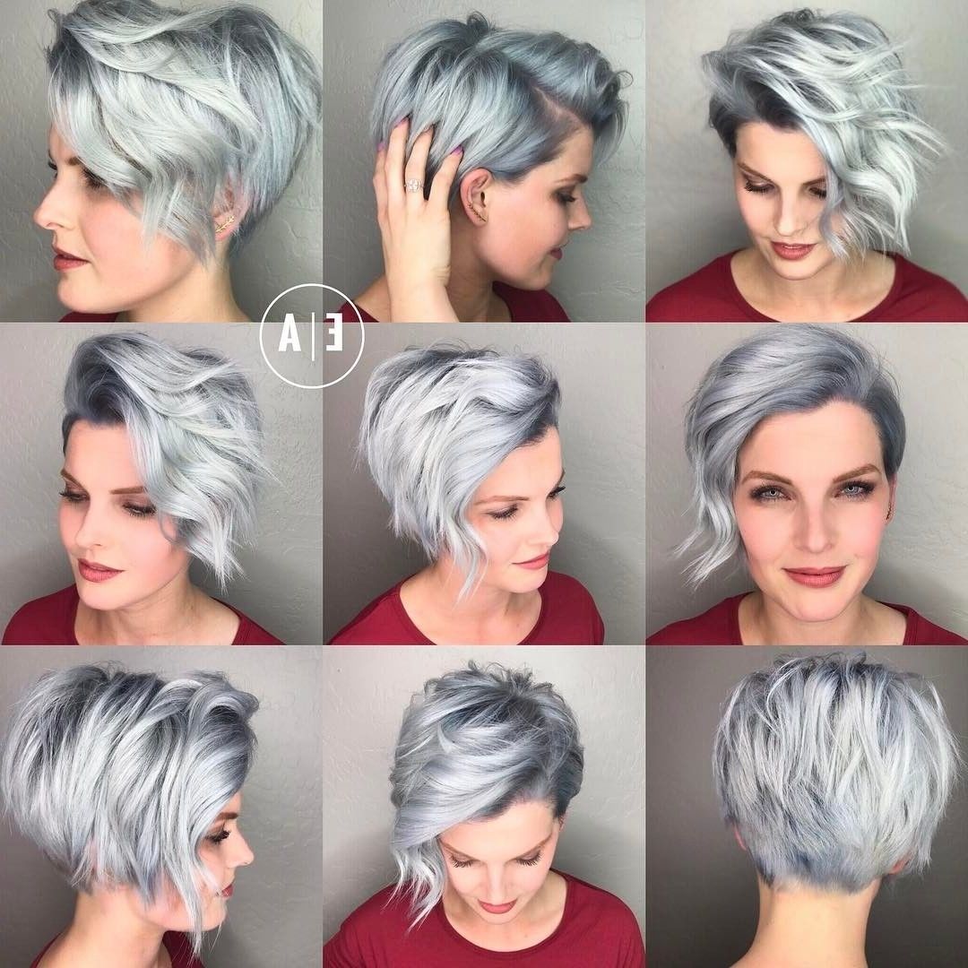 30 Cute Pixie Cuts: Short Hairstyles For Oval Faces – Popular Haircuts With Regard To Best And Newest Side Parted Silver Pixie Bob Haircuts (Photo 5 of 15)