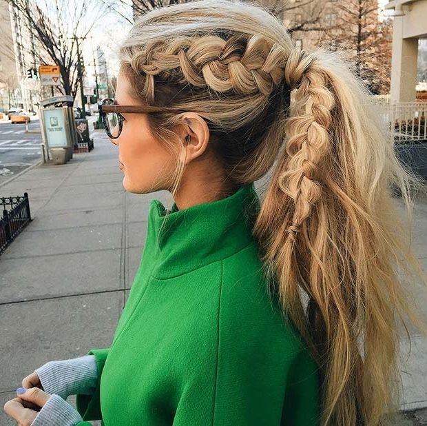 30 Cute Ponytail Hairstyles You Need To Try | Stayglam Inside Most Current Reverse Braid And Side Ponytail (View 15 of 15)