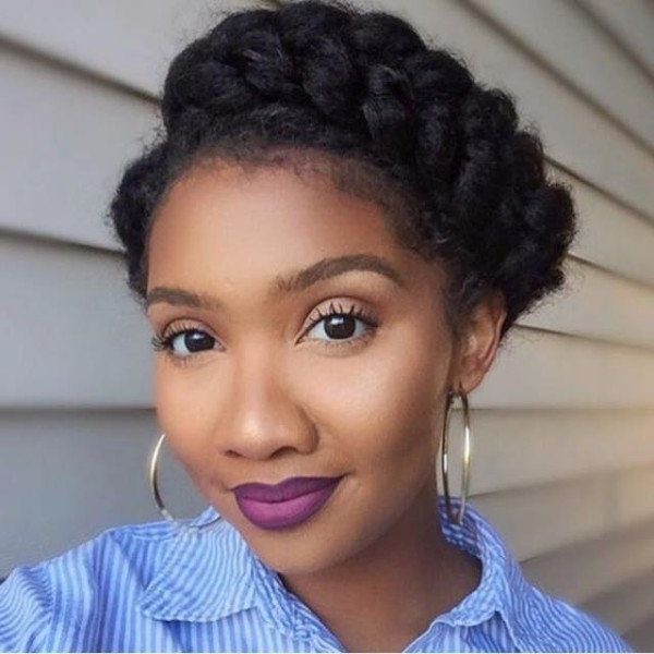 30 Royal Crown Braid Styles For The Modern Goddess With Regard To 2018 Dutch Braid Crown For Black Hair (View 5 of 15)