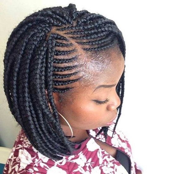 30 Short Box Braids Hairstyles For Chic Protective Looks For Most Up To Date Bob Braided Hairstyles (View 7 of 15)