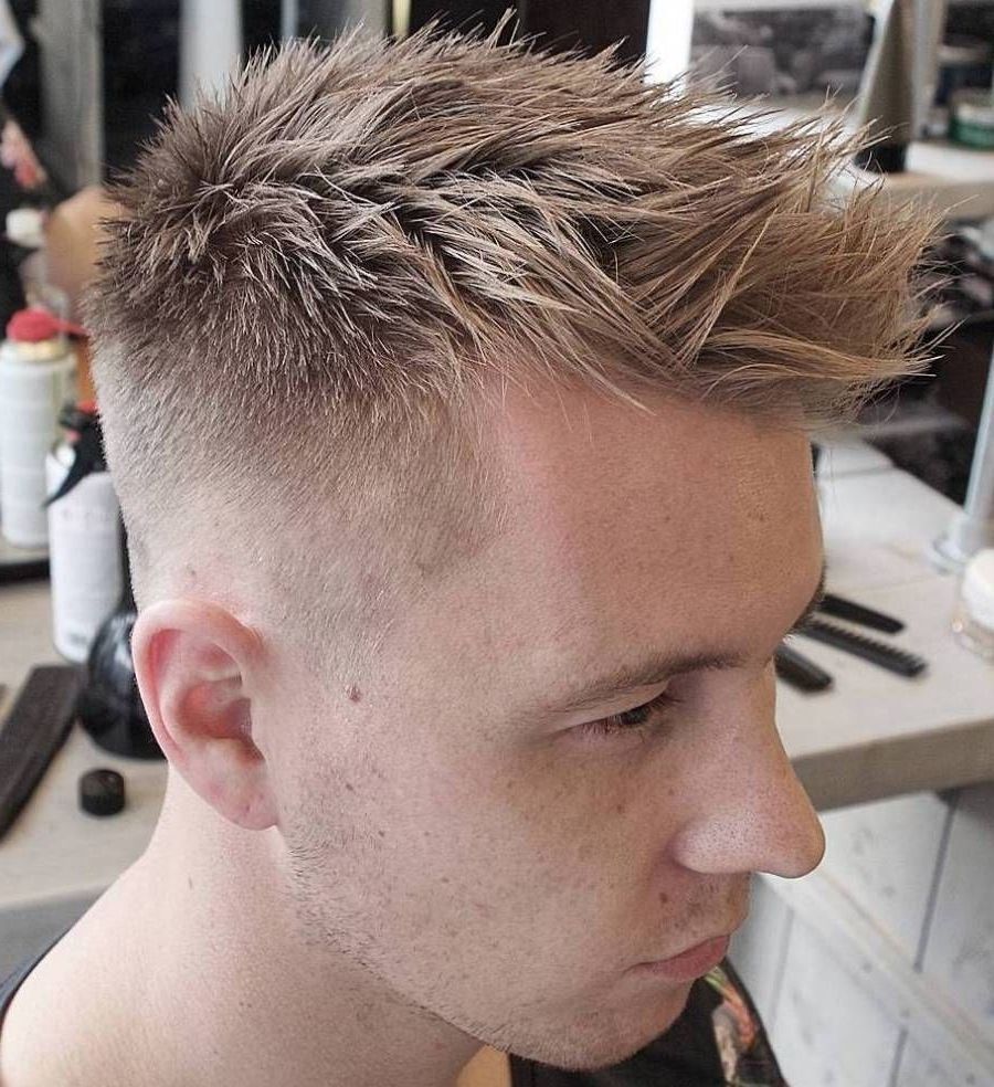 30 Spiky Hairstyles For Men In Modern Interpretation | Men's Hair With Recent Spiked Blonde Mohawk Haircuts (Photo 1 of 15)
