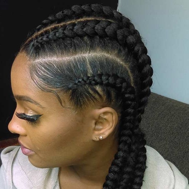 31 Best Ghana Braids Hairstyles | Stayglam For Recent Abuja Cornrows Hairstyles (Photo 13 of 15)
