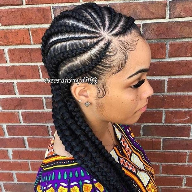 31 Cornrow Styles To Copy For Summer | ?hairstyle$ | Pinterest Regarding Most Popular Cornrows Braided Hairstyles (View 4 of 15)