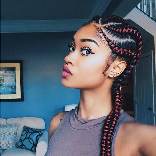 31 Cornrow Styles To Copy For Summer | Page 3 Of 3 | Stayglam For Most Popular Red Cornrows Hairstyles (View 3 of 15)