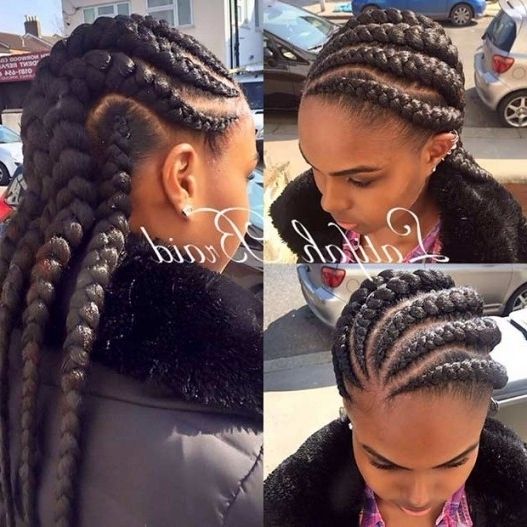 31 Cornrow Styles To Copy For Summer | Page 3 Of 3 | Stayglam Inside Pertaining To Recent Jumbo Cornrows Hairstyles (View 4 of 15)