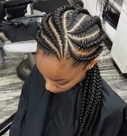 31 Ghana Braids Styles For Trendy Protective Looks Throughout Most Current Braids Hairstyles With Curves (Photo 3 of 15)