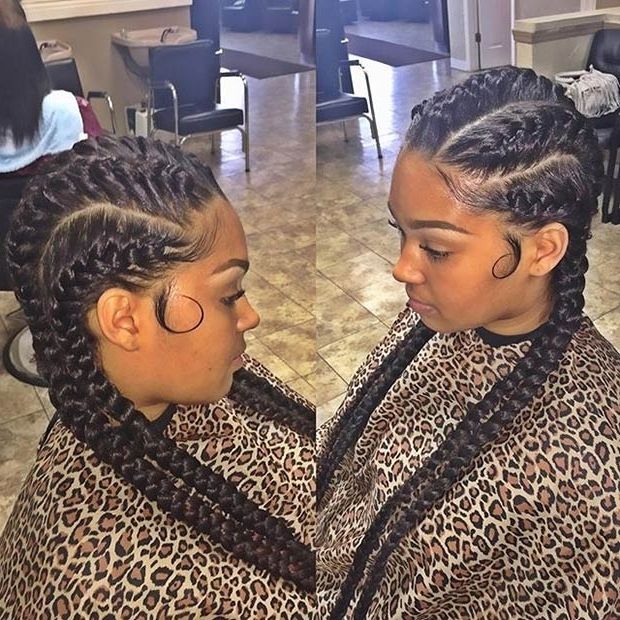 31 Goddess Braids Hairstyles For Black Women | Page 2 Of 3 | Stayglam In Most Recent Braided Hairstyles Without Edges (View 13 of 15)