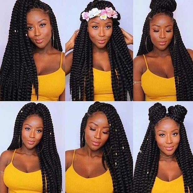 31 Stunning Crochet Twist Hairstyles | Page 3 Of 3 | Stayglam With Regard To Most Popular Cute Jumbo Twist Braids (View 9 of 15)