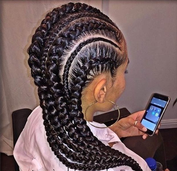 31 Stylish Ways To Rock Cornrows Stayglam Big Cornrow Hairstyles With Most Recently Cornrows Hairstyles With Weave (View 3 of 15)