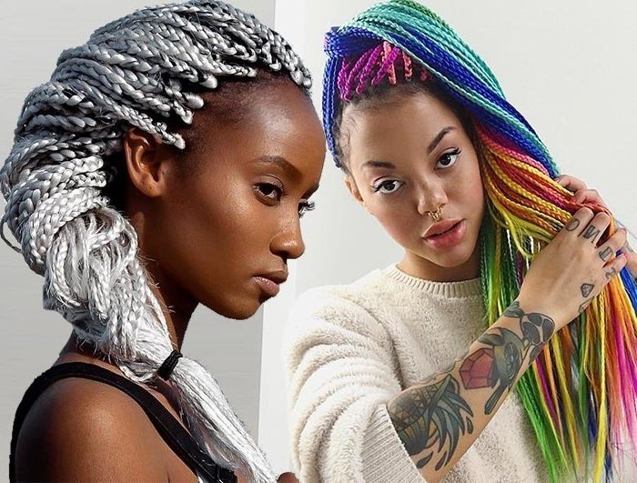 35 Awesome Box Braids Hairstyles You Simply Must Try | Fashionisers Intended For Most Popular Multicolored Jumbo Braid Hairstyles (View 6 of 15)
