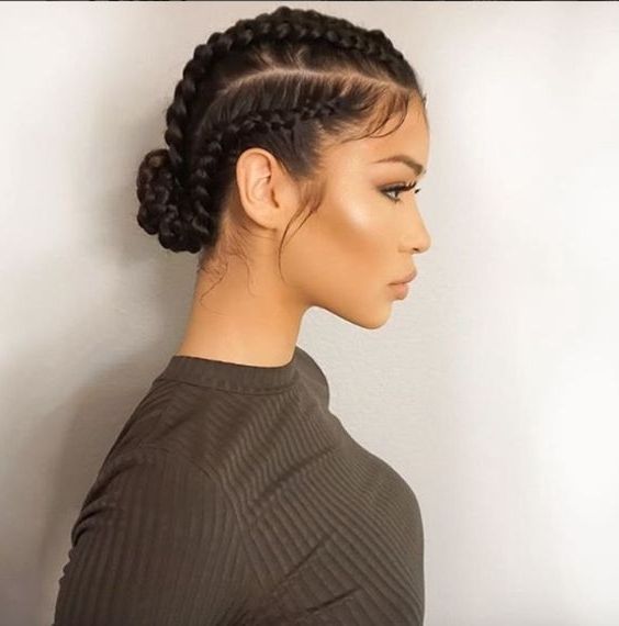 35 Cutest Short Braided Hairstyles For Any Woman With Regard To Latest Cornrows Short Hairstyles (View 7 of 15)