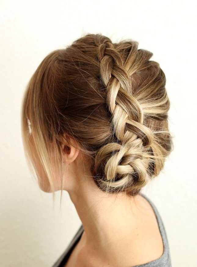 35 Easy Updos You'll Love To Try! | Easy Updo Ideas Throughout Recent Regal Braided Up Do Hairstyles (Photo 14 of 15)