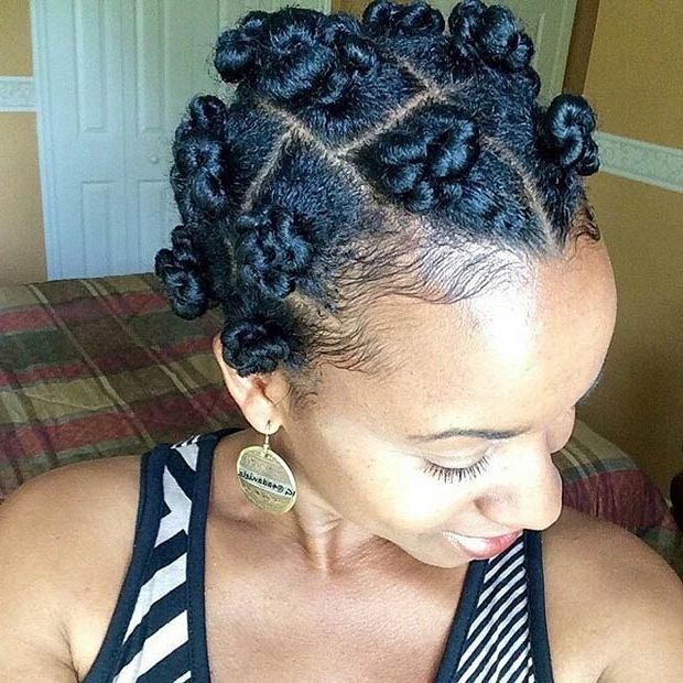 38 Stunning Ways To Wear Bantu Knots | Stayglam With Regard To 2018 Exotic Twisted Knot Hairstyles (Photo 4 of 15)