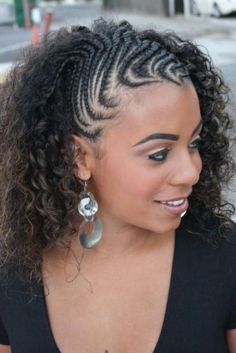 40 Corn Row Styles | Herinterest/ For Newest Cornrows Hairstyles That Cover Forehead (Photo 3 of 15)