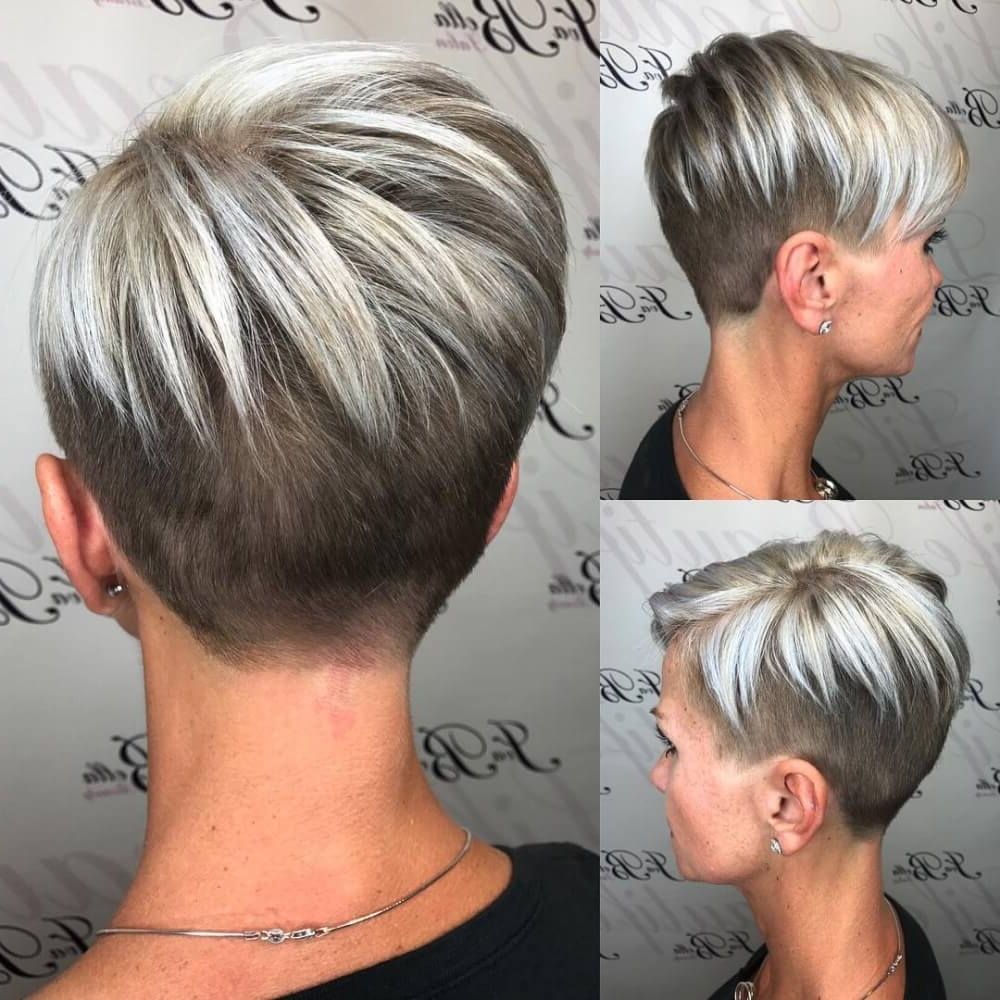 40 Cute Short Haircuts For Short Hair (updated For 2018) For Latest Choppy Gray Pixie Haircuts (Photo 15 of 15)