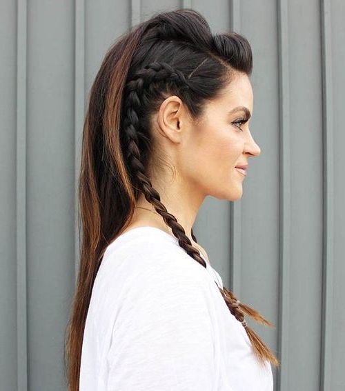40 Flirty And Fantastic Two French Braid Hairstyles – Page 24 Intended For Current Mohawk With Double Bump Hairstyles (Photo 1 of 15)