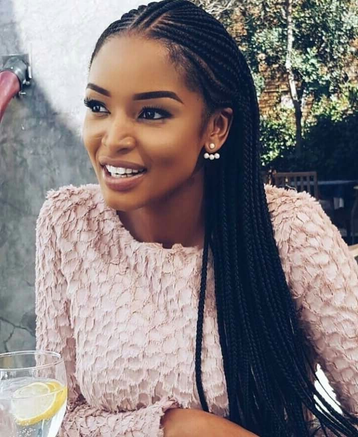 40+ Totally Gorgeous Ghana Braids Hairstyles | Braids & Locs For Most Recent Shoulder Length Loose Curls With Beaded Mini Fulani Braids (Photo 5 of 15)