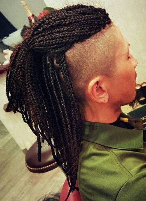 40 Upscale Mohawk Hairstyles For Men | Hair Style | Pinterest Throughout Best And Newest Box Braids And Cornrows Mohawk Hairstyles (Photo 2 of 15)